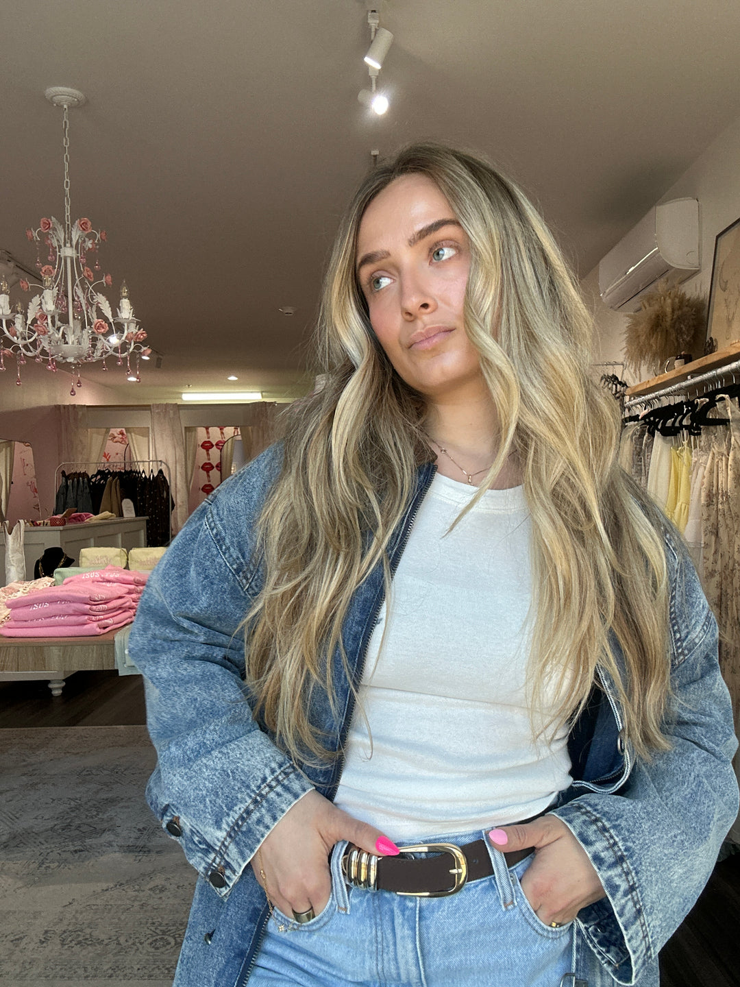 Latch Hook Denim Jacket