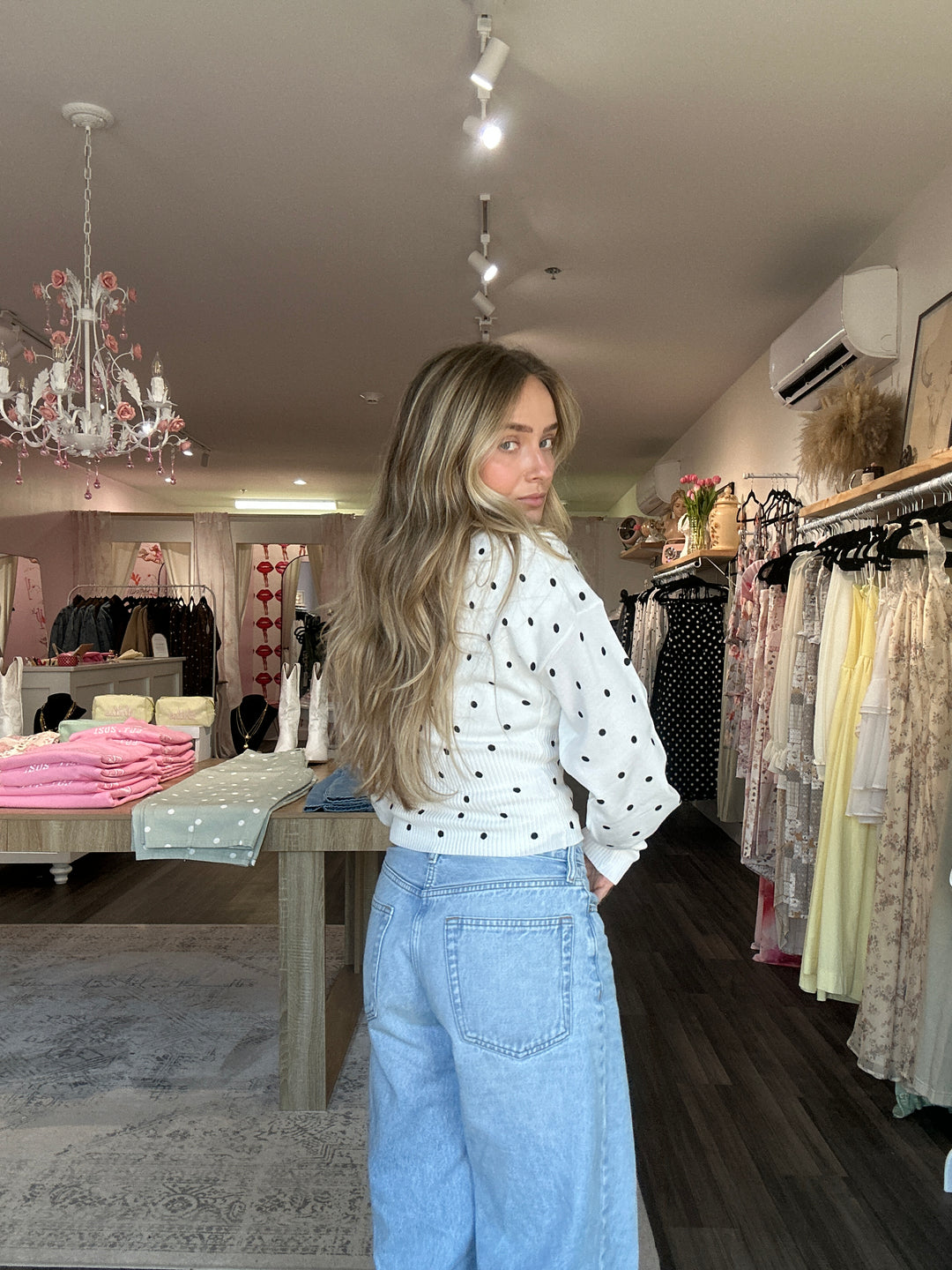 Polka Dot Cardigan