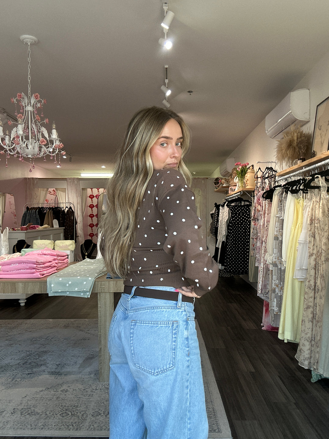 Polka Dot Cardigan