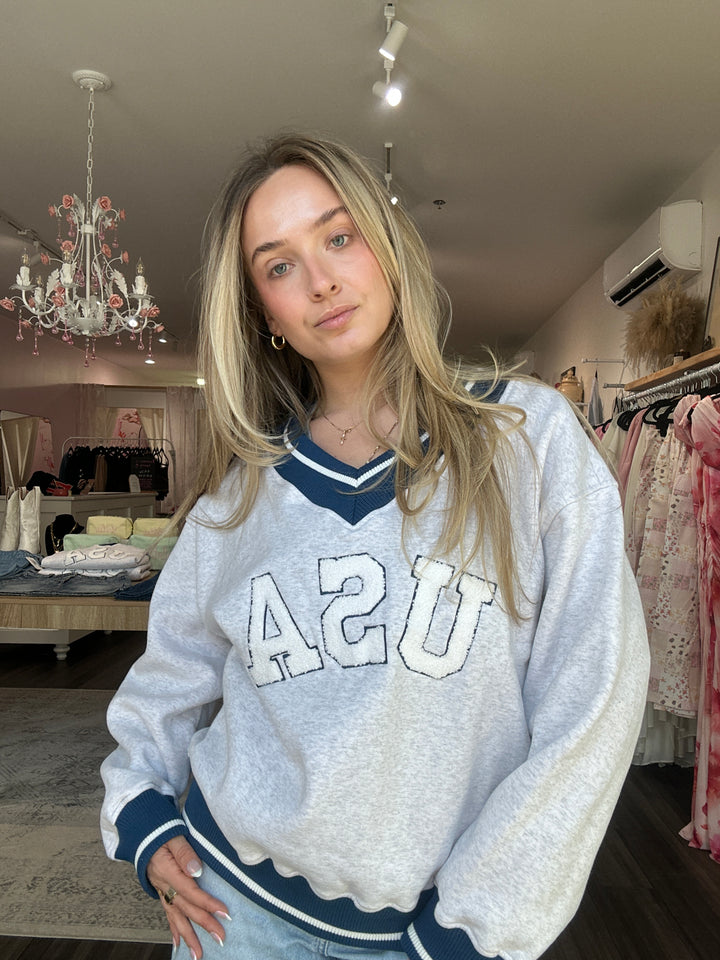 USA Sporty Longsleeve Top