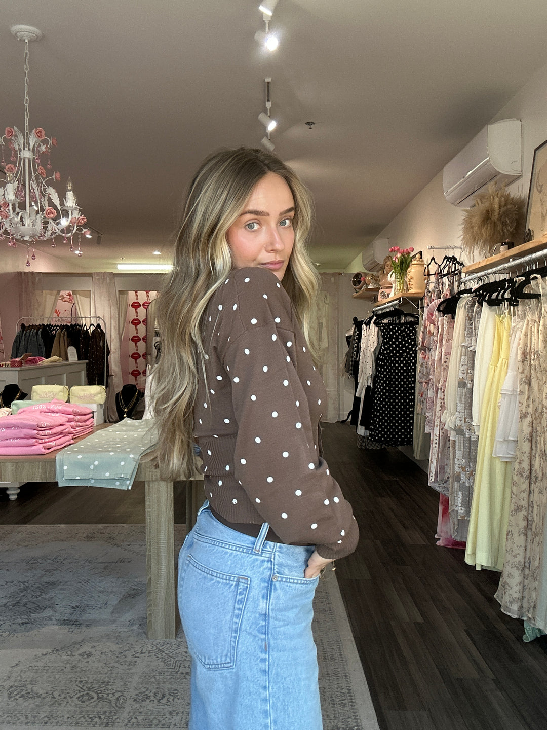 Polka Dot Cardigan