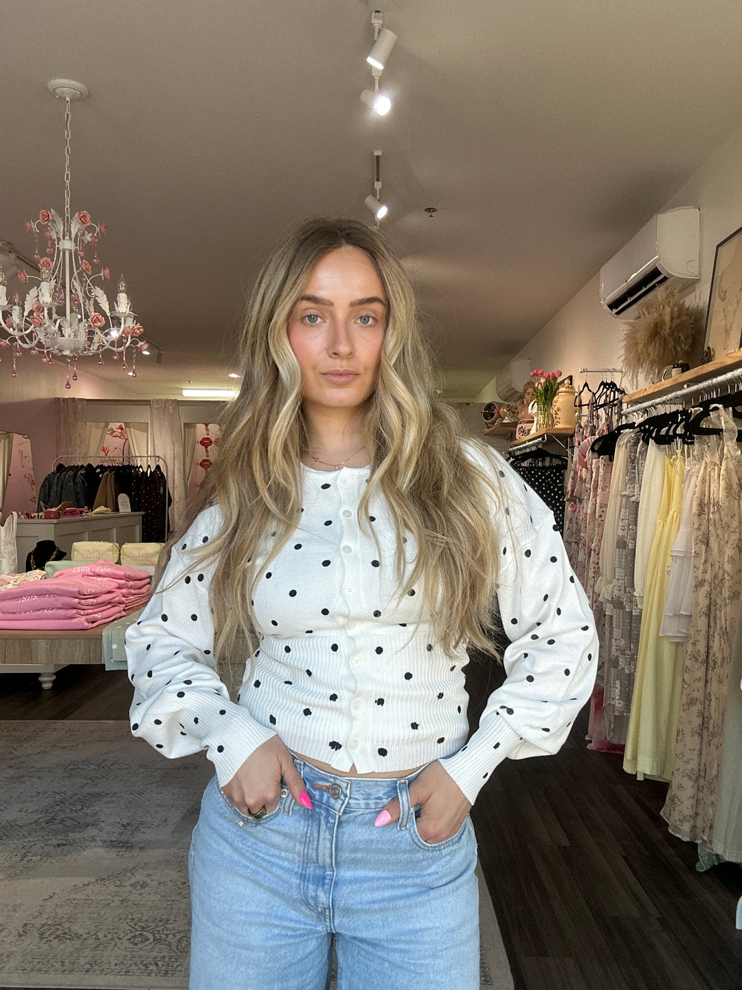 Polka Dot Cardigan