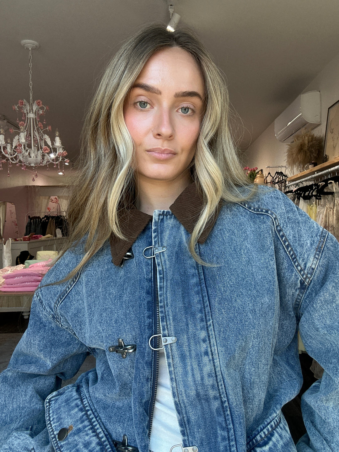 Latch Hook Denim Jacket