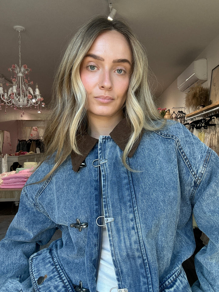 Latch Hook Denim Jacket