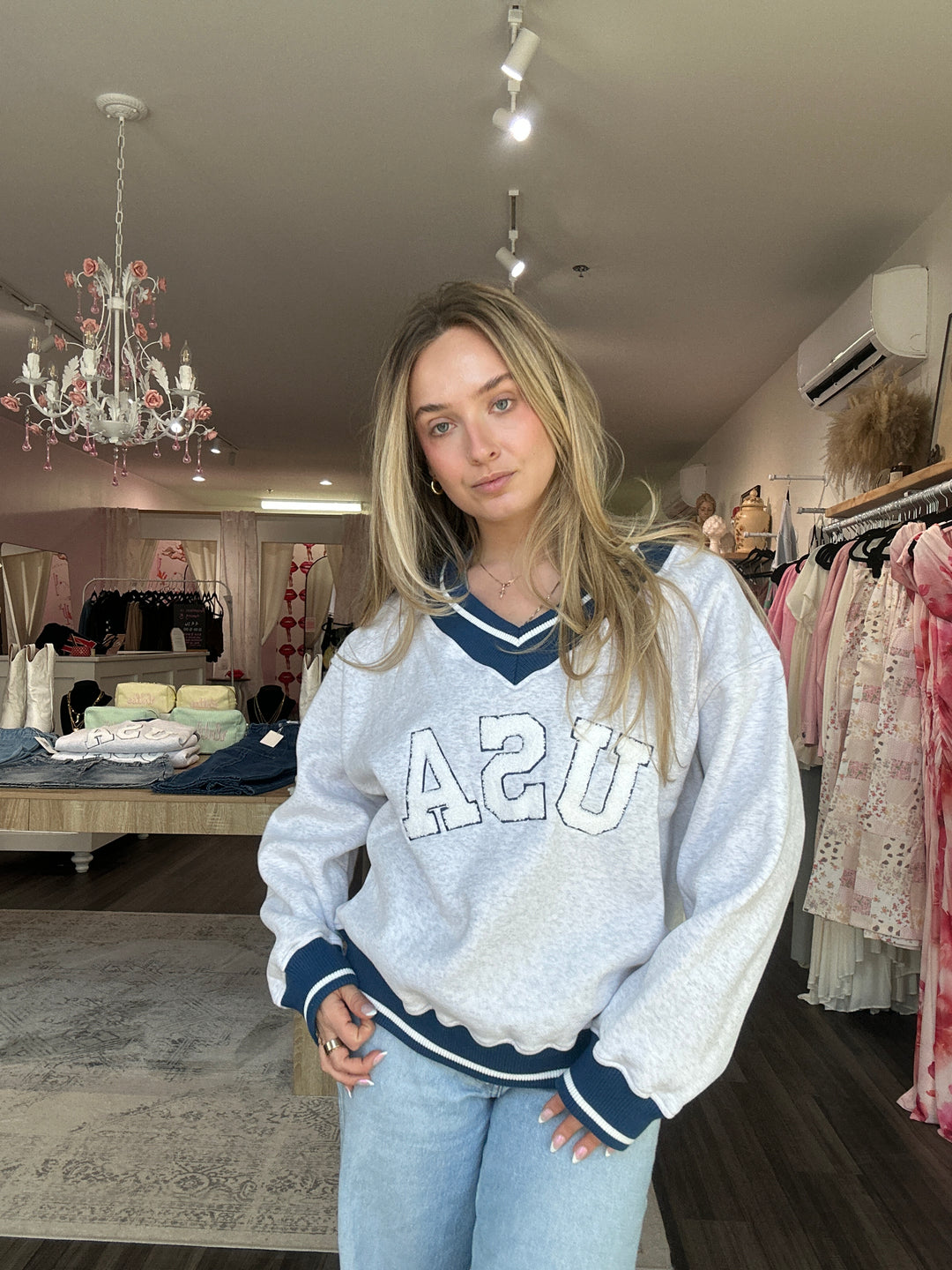 USA Sporty Longsleeve Top