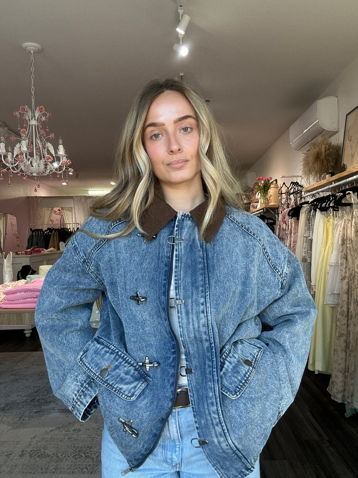 Latch Hook Denim Jacket