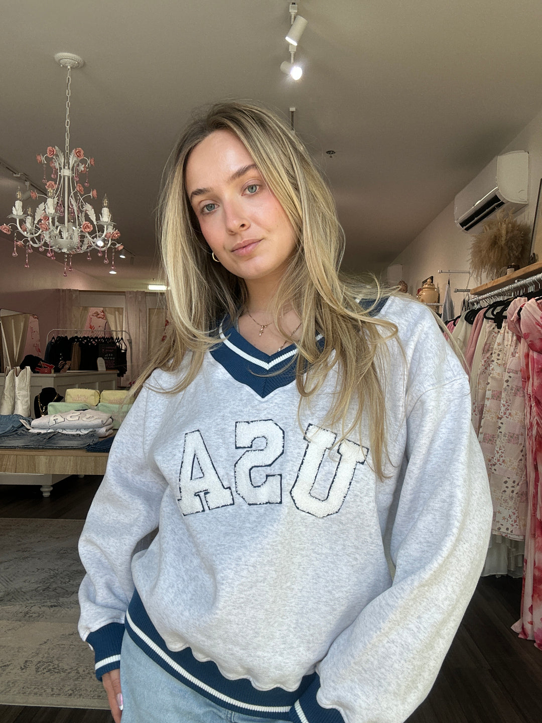 USA Sporty Longsleeve Top