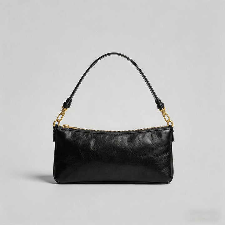 Vintage Oil-Wax Leather Shoulder Bag
