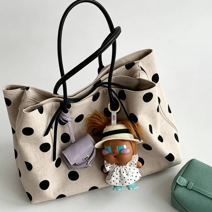 Polka Dot Canvas Bag