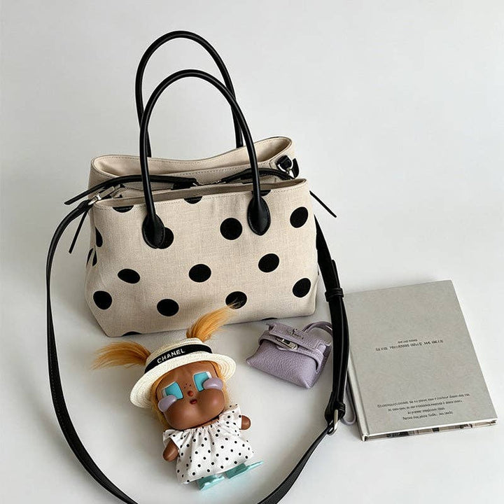 Polka Dot Canvas Bag