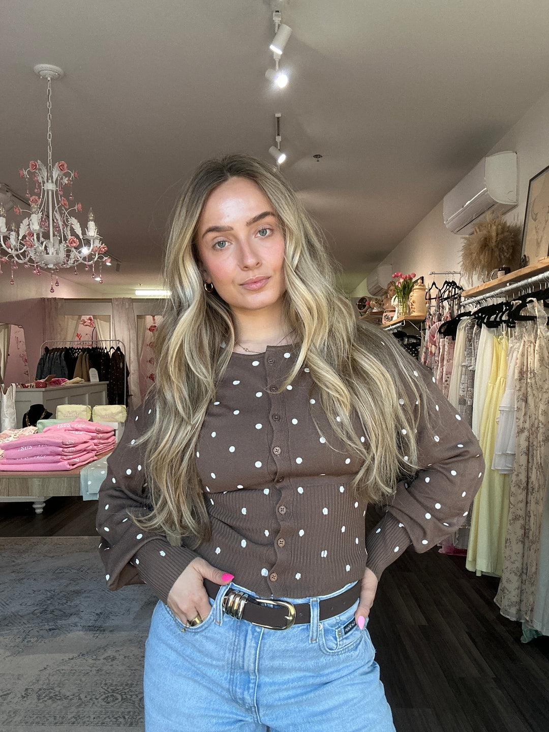 Polka Dot Cardigan