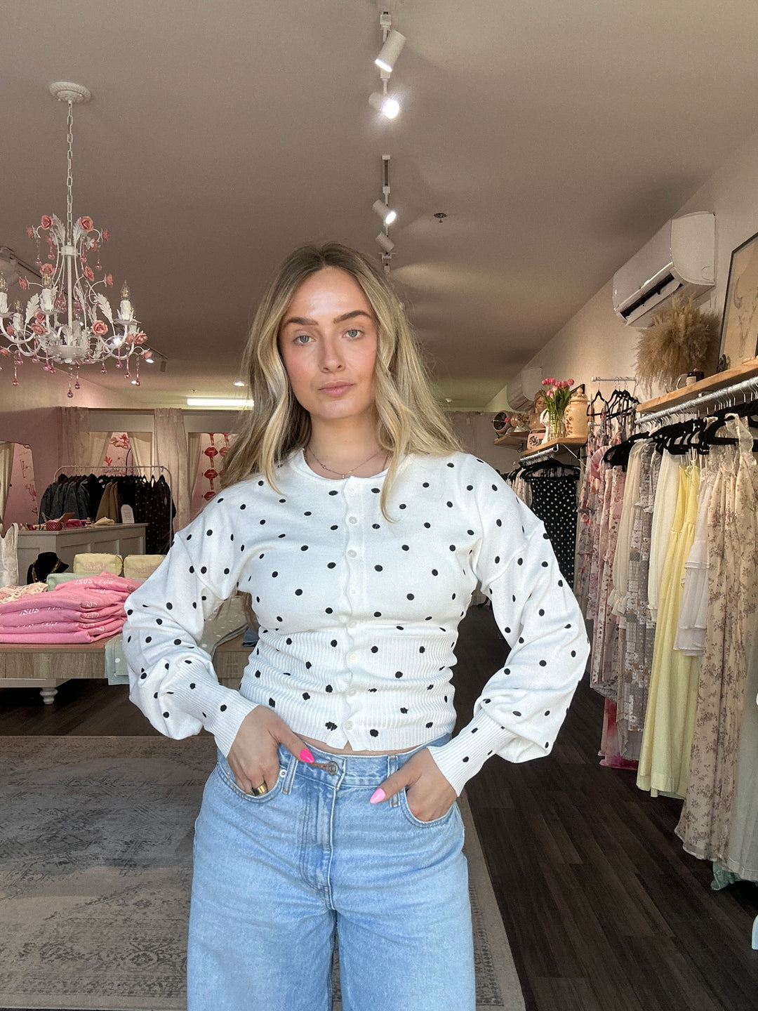 Polka Dot Cardigan