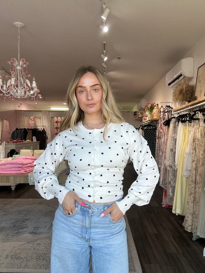 Polka Dot Cardigan