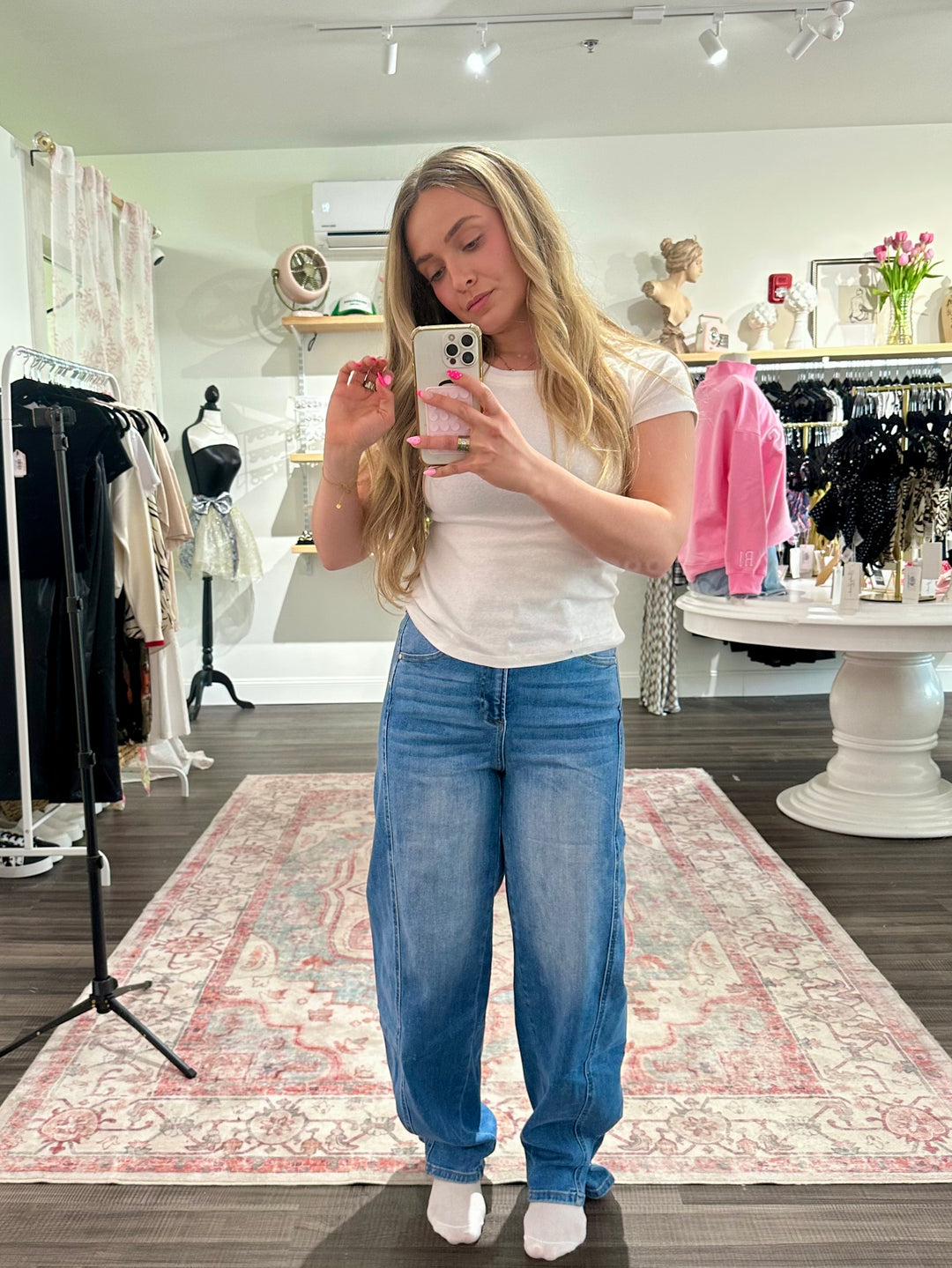 Denim Barrel Baggy Jean