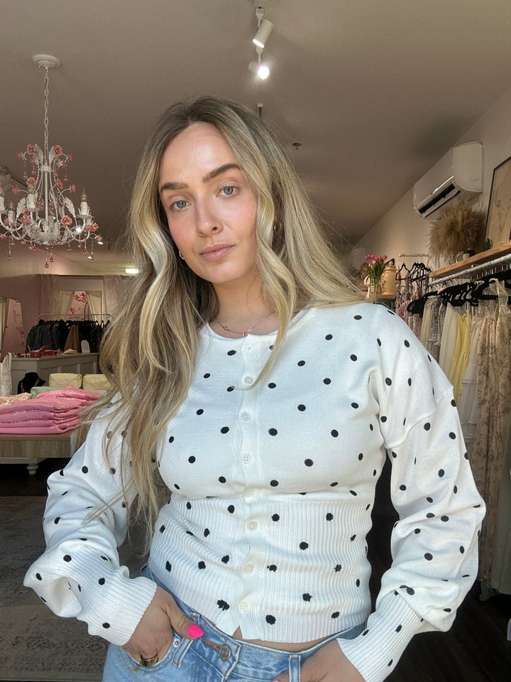 Polka Dot Cardigan