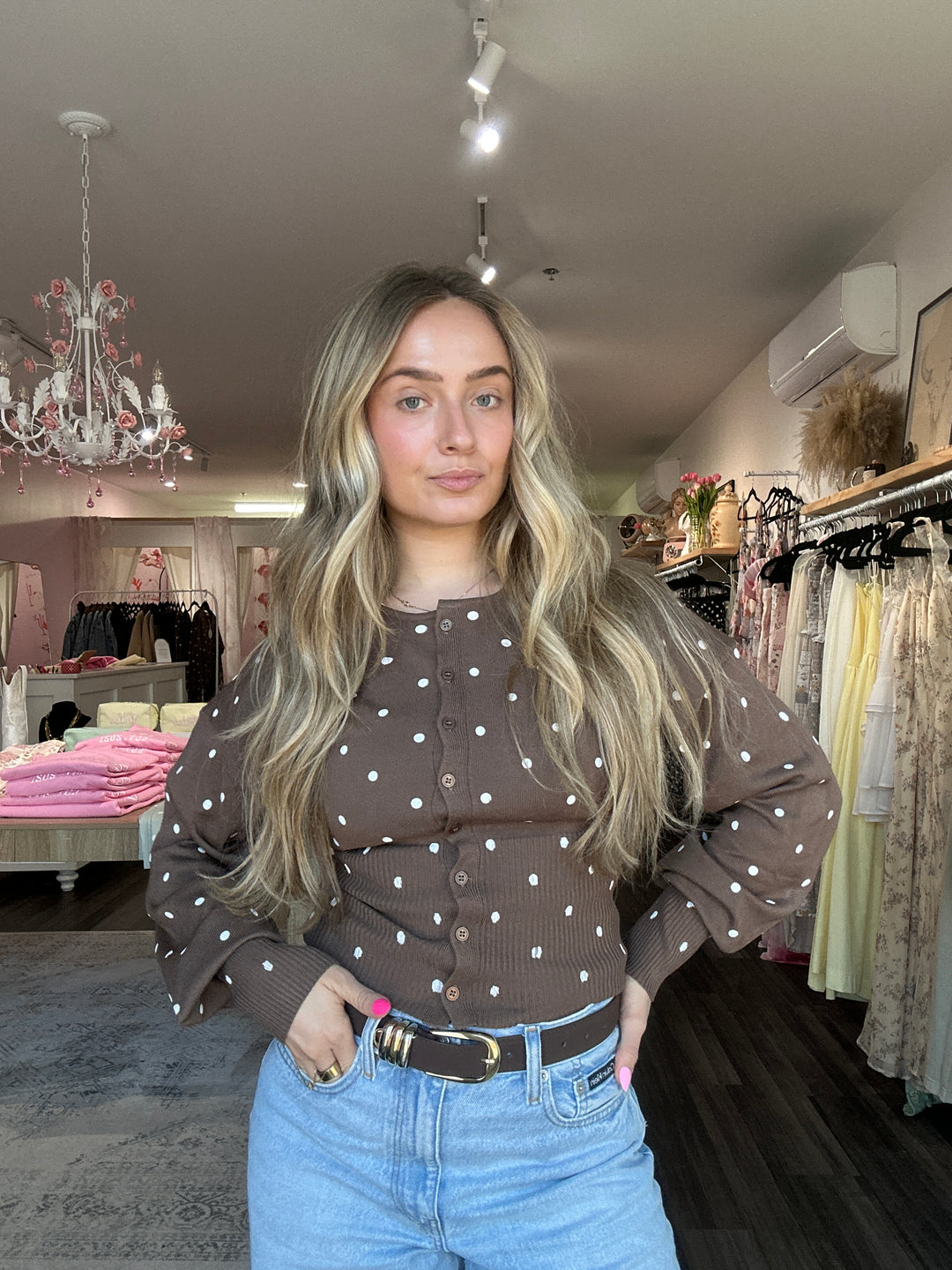 Polka Dot Cardigan