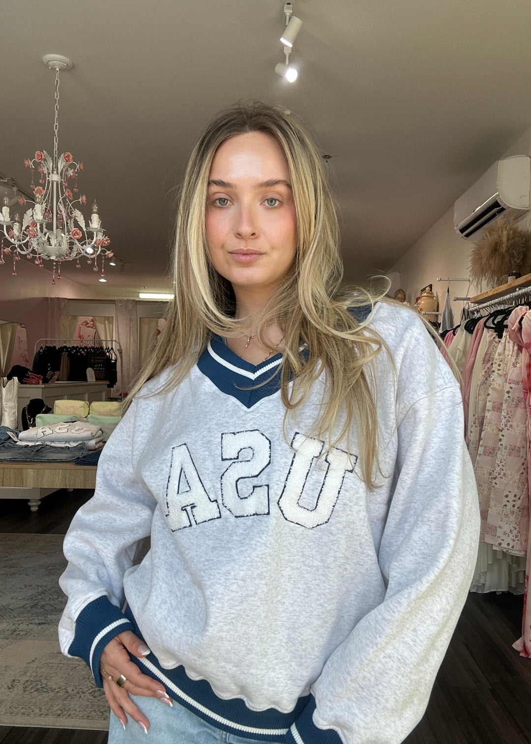 USA Sporty Longsleeve Top