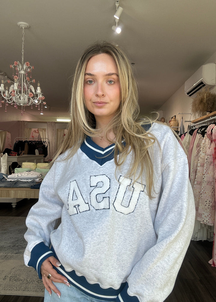 USA Sporty Longsleeve Top