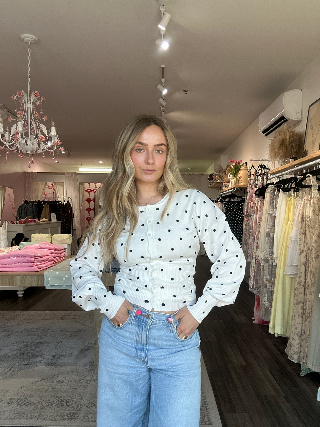 Polka Dot Cardigan