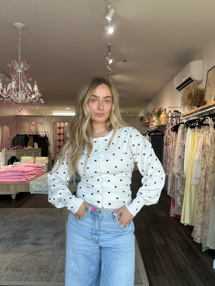 Polka Dot Cardigan