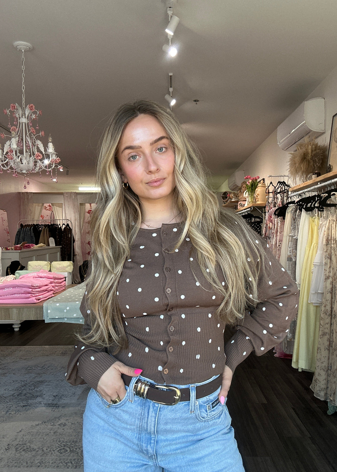 Polka Dot Cardigan