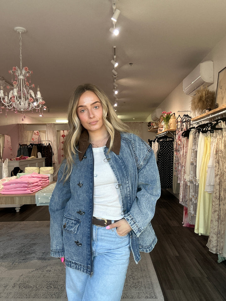 Latch Hook Denim Jacket
