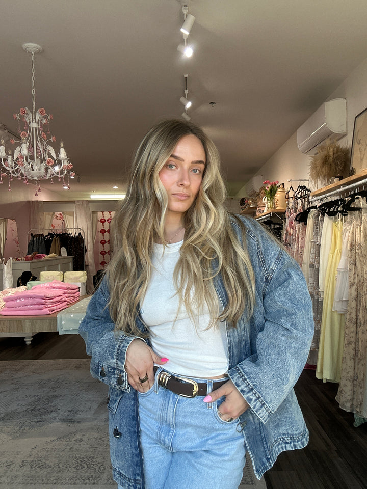 Latch Hook Denim Jacket