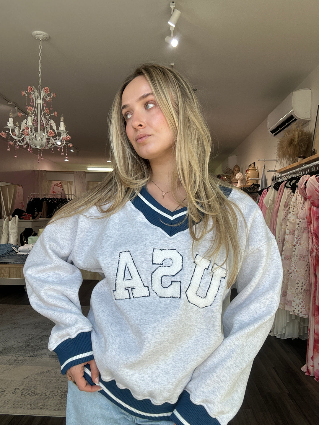USA Sporty Longsleeve Top