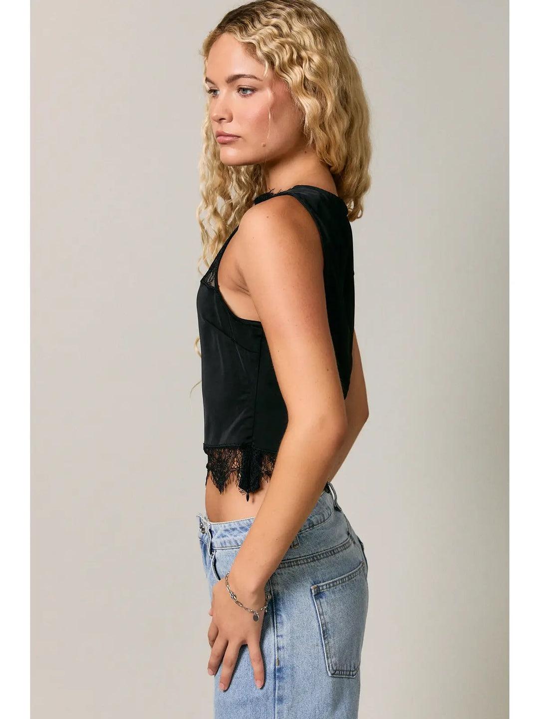 Into The Night Lace Top