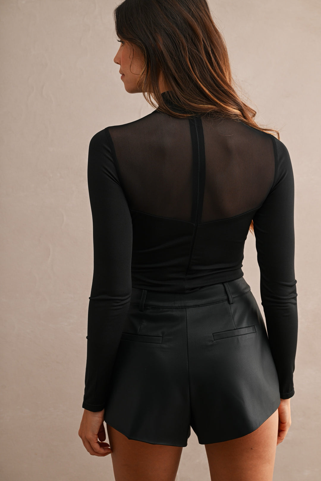 Faux Leather Shorts