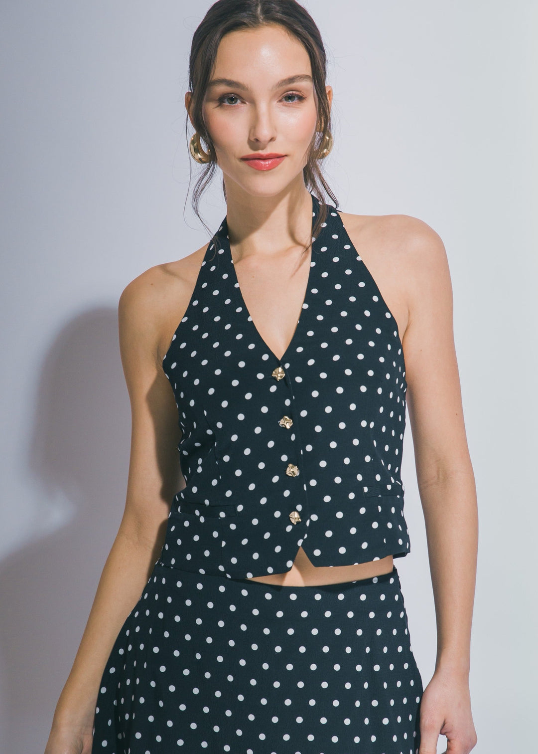 Polka Dot Halter Top