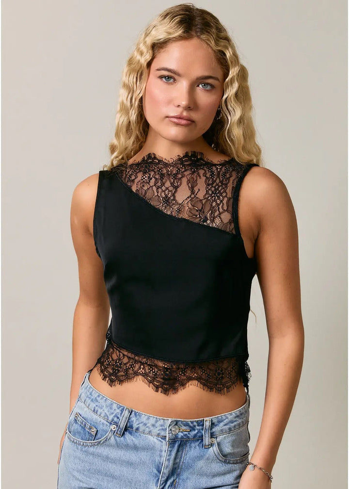 Into The Night Lace Top