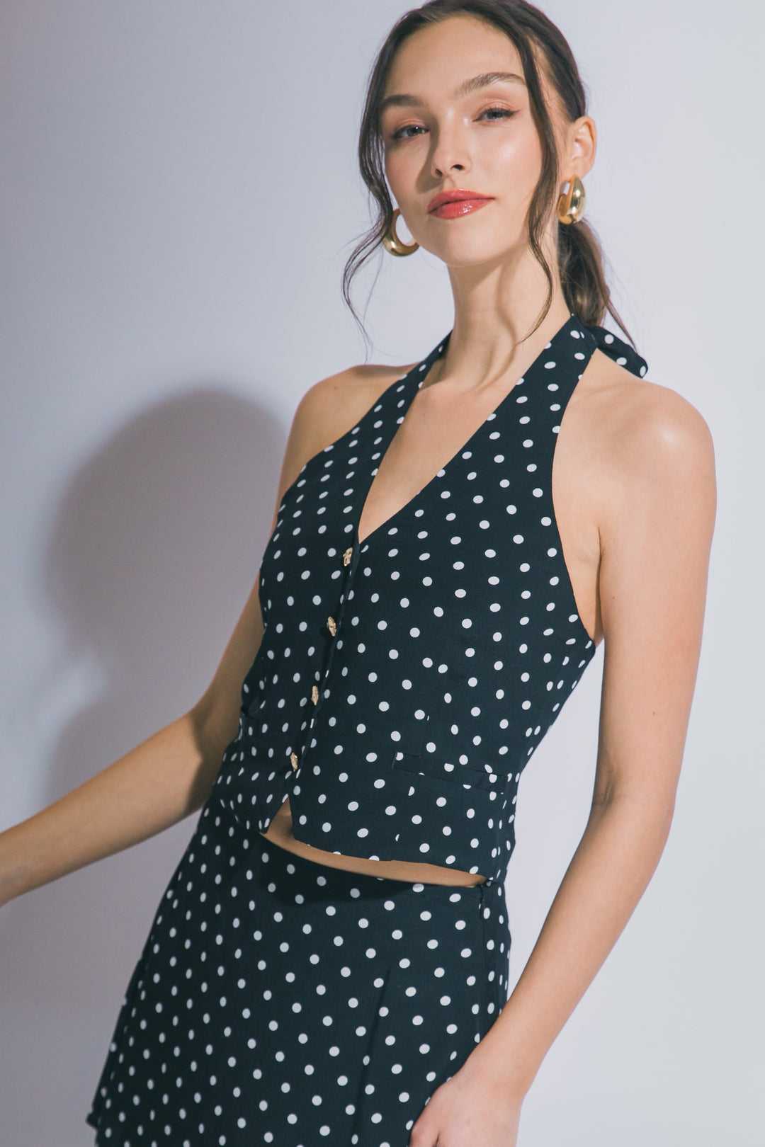 Polka Dot Halter Top