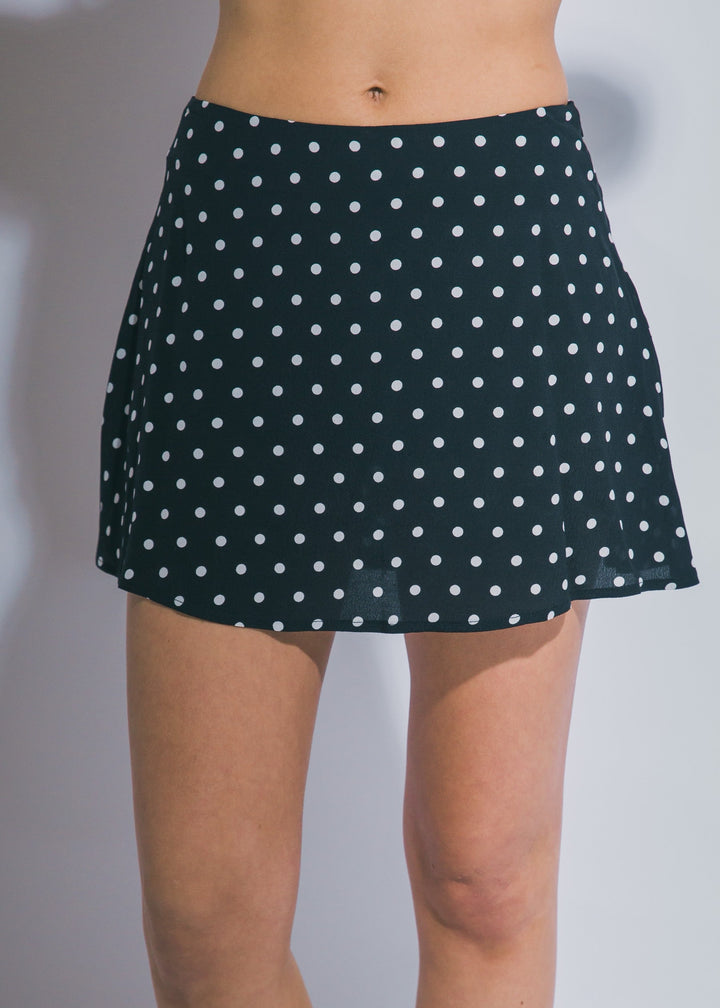 Polka Dot Mini Skort