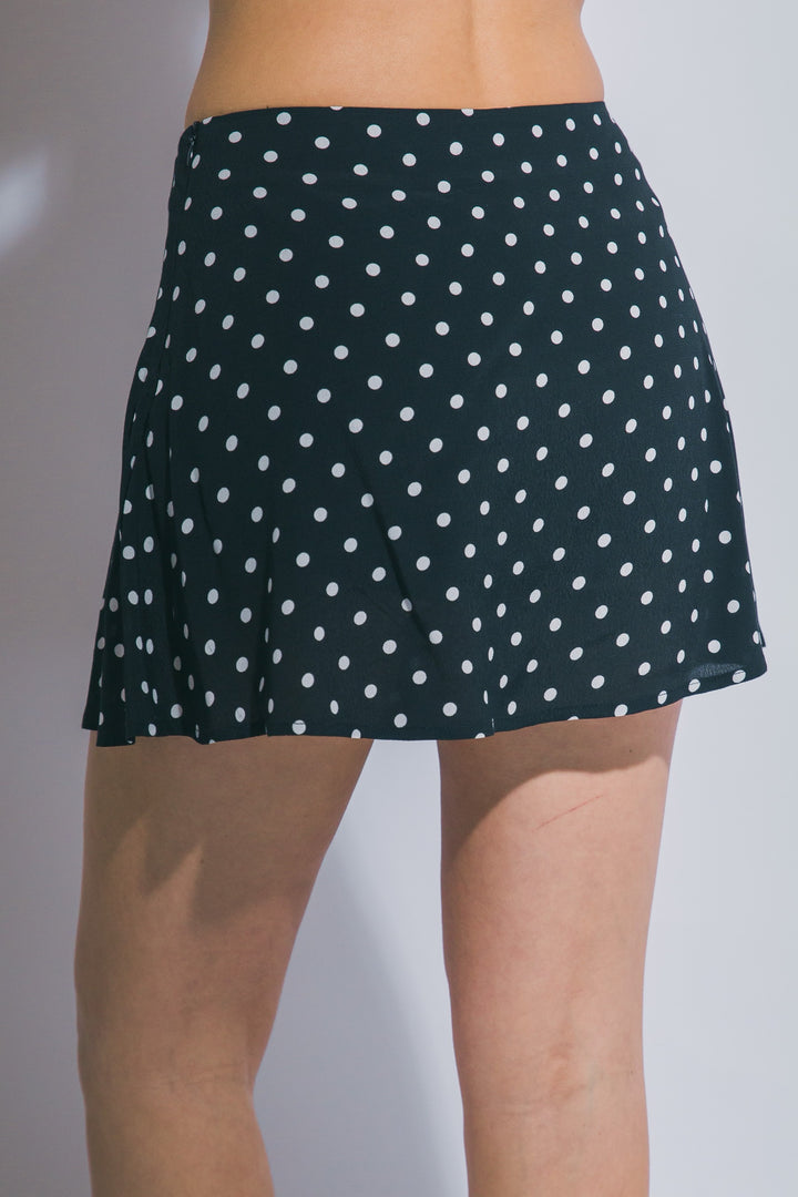 Polka Dot Mini Skort