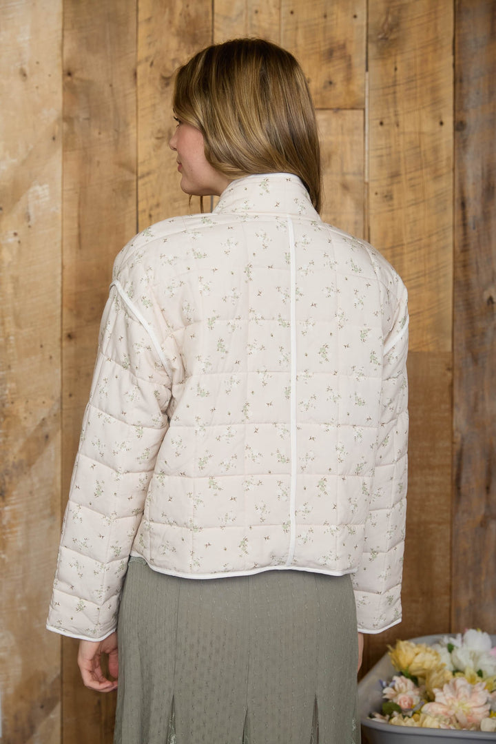 Floral Lightweight Quilted Jacket