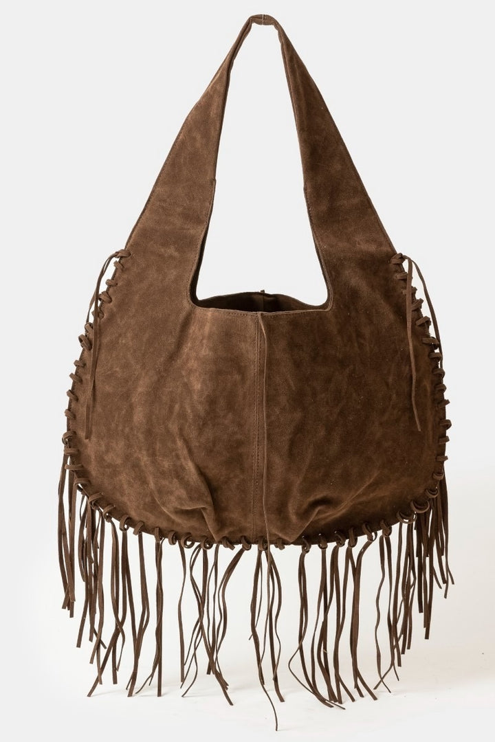 Fringe Hobo Shoulder Bag