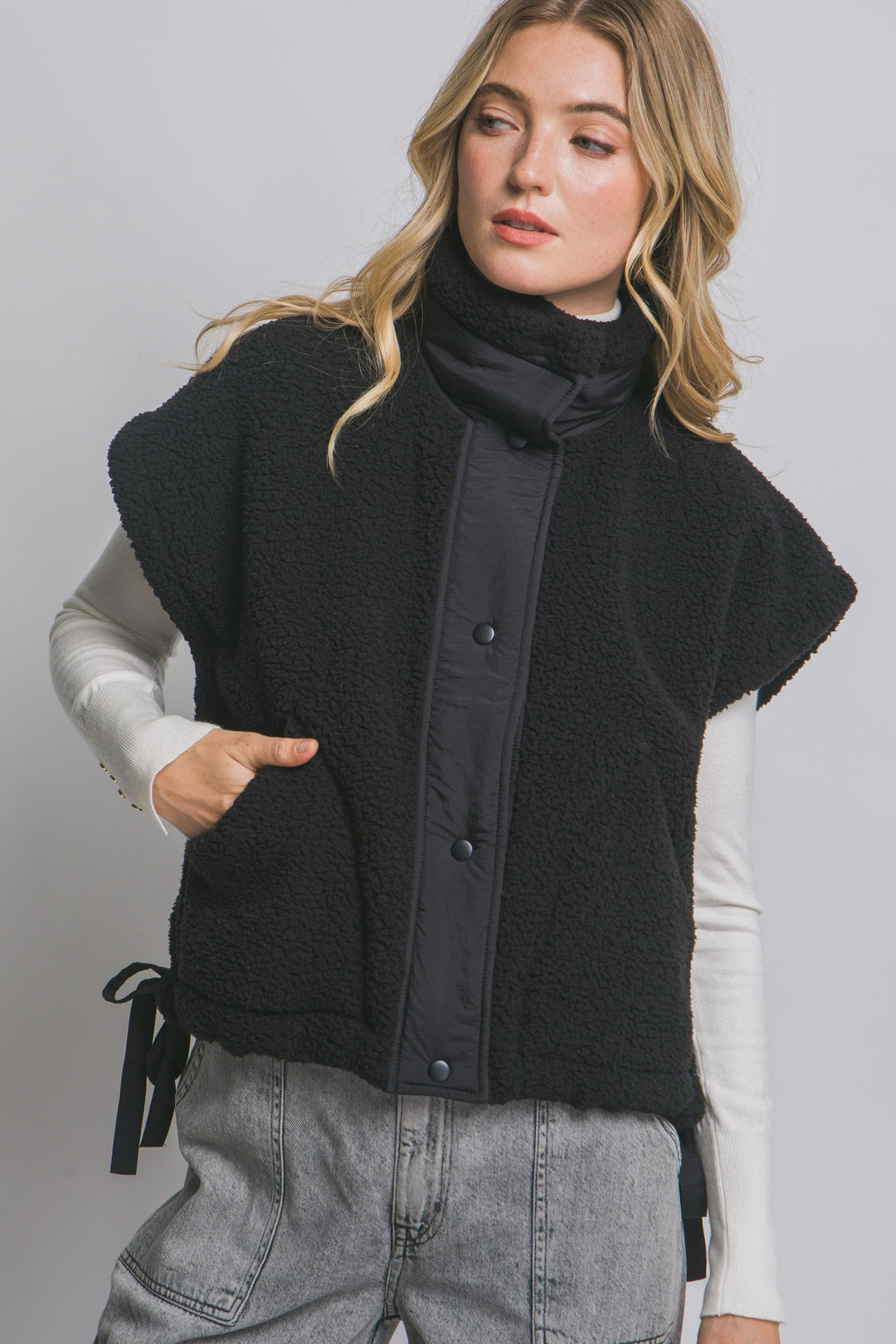 Teddy Sherpa Oversized Vest
