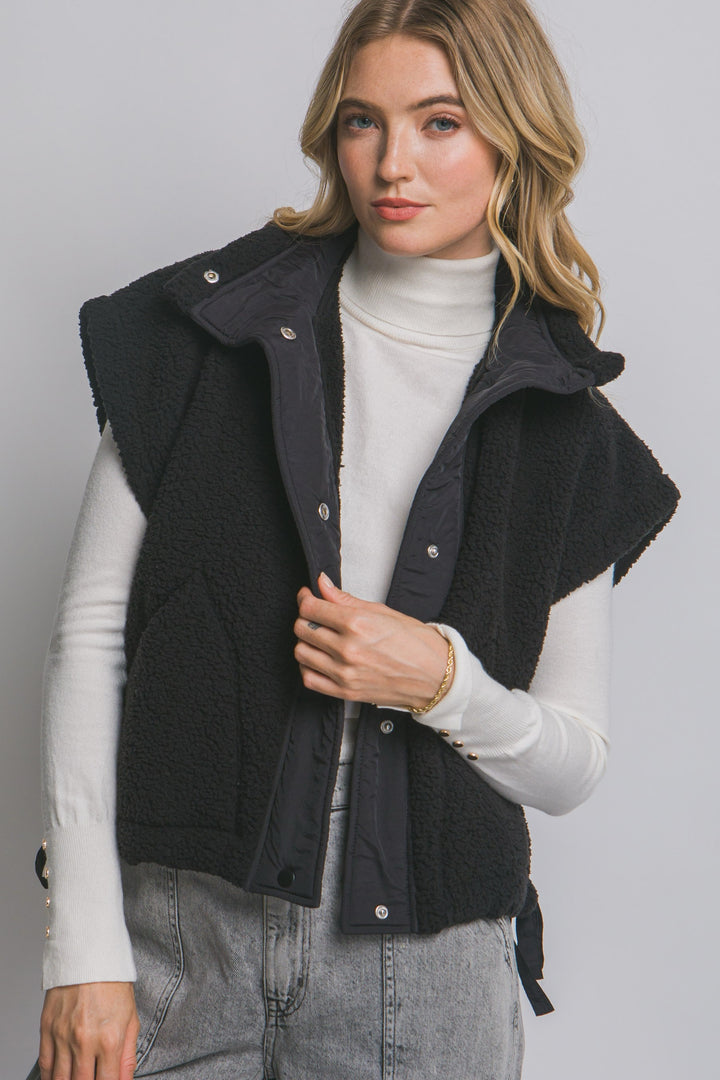 Teddy Sherpa Oversized Vest