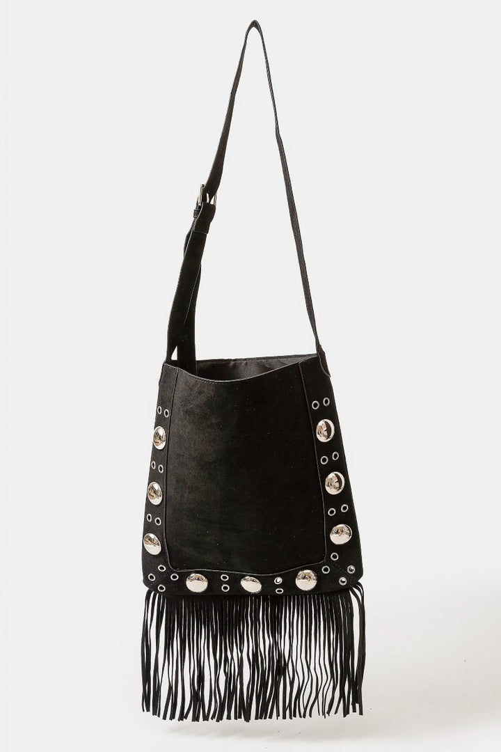 Faux Suede Crossbrody