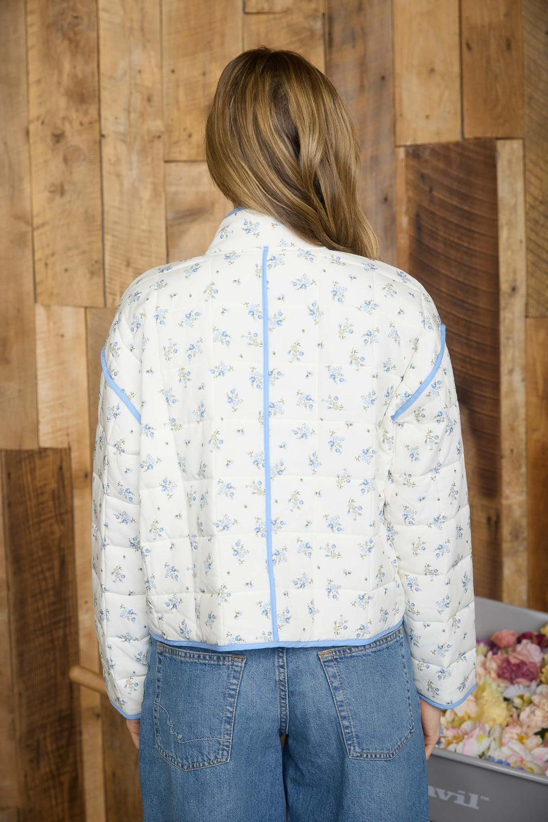 Floral Lightweight Quilted Jacket