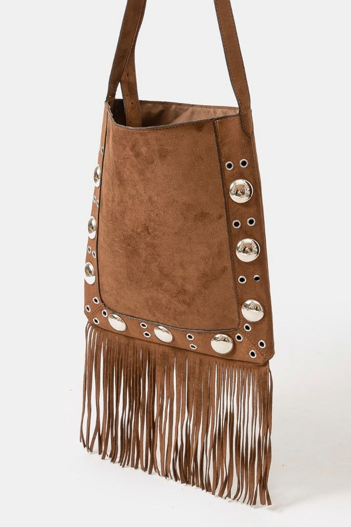 Faux Suede Crossbrody