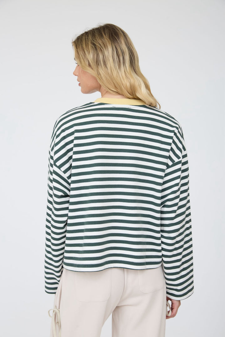 Long Sleeve Boxy Knit Top