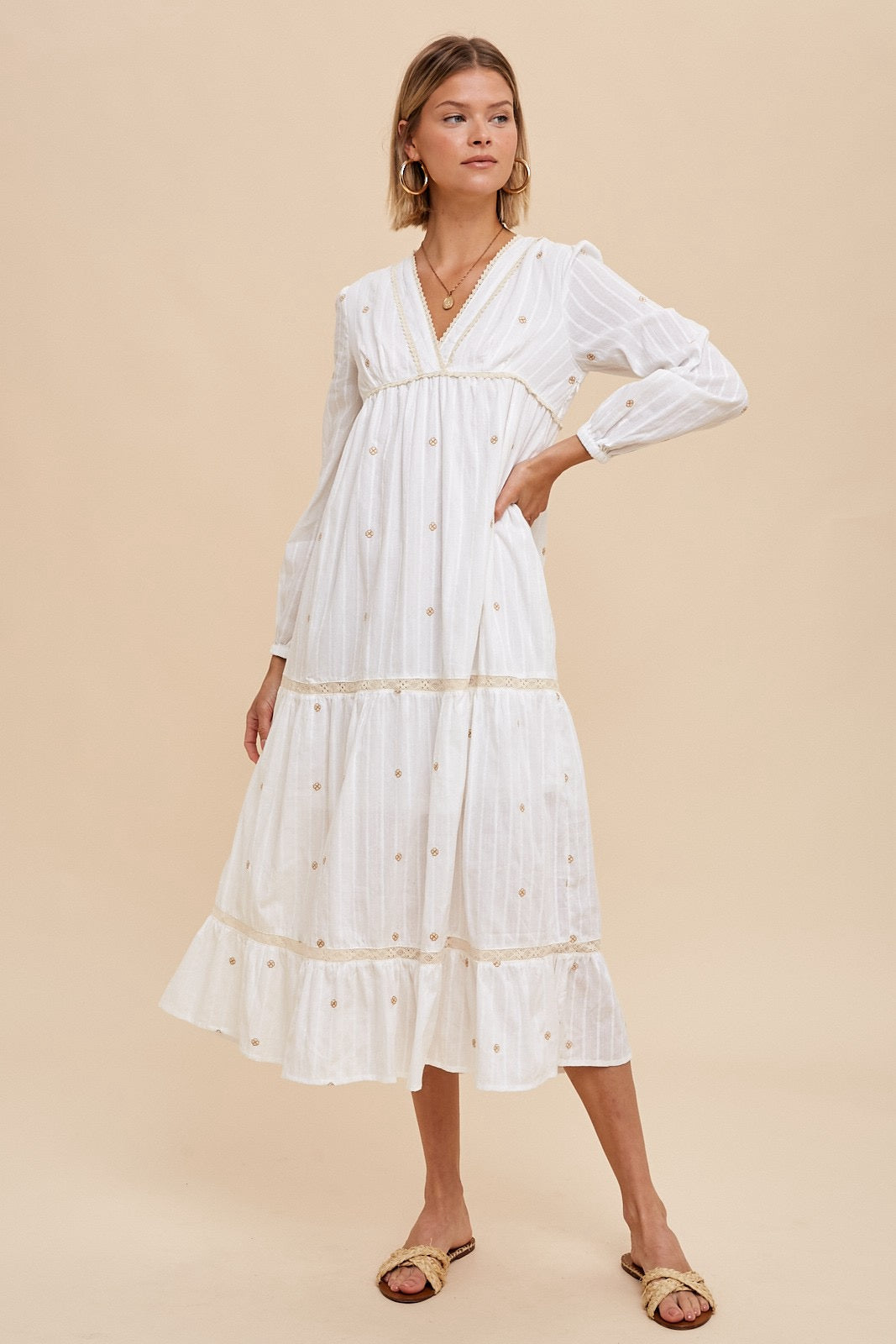 Vintage Charm Cotton Dress