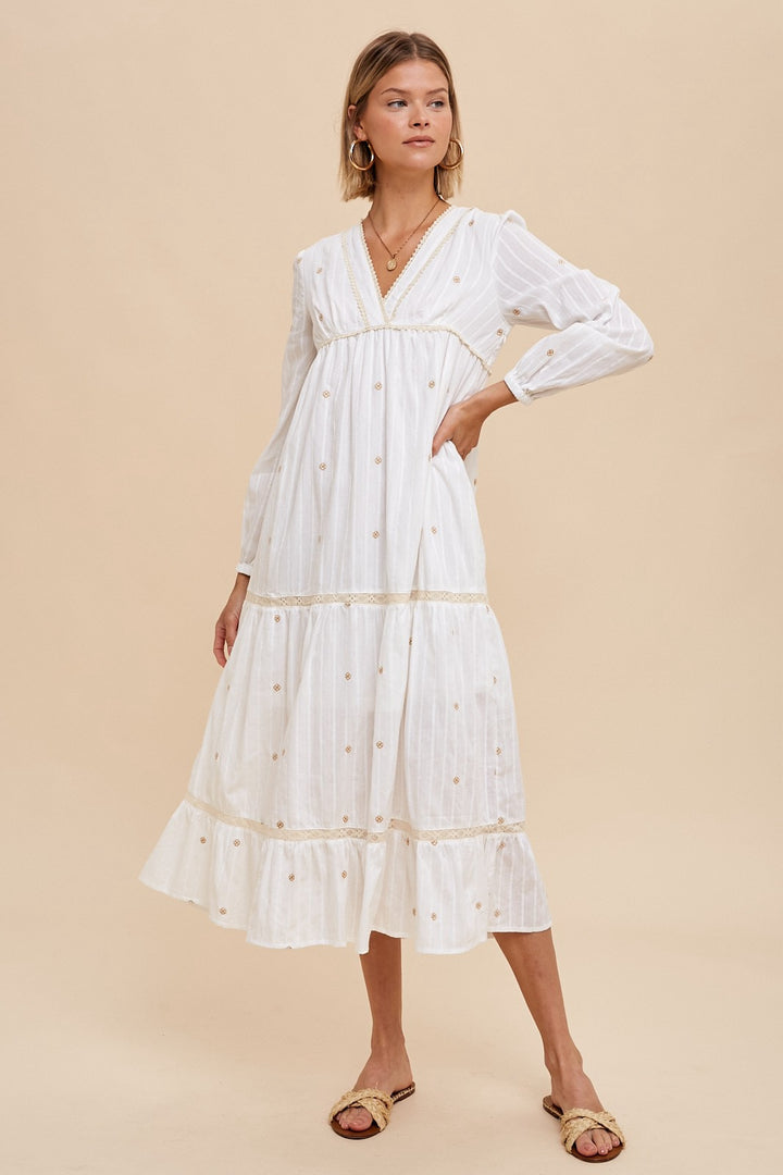 Vintage Charm Cotton Dress