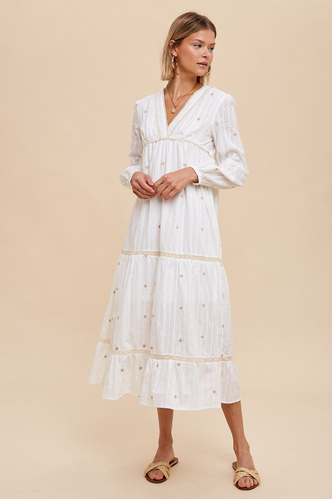 Vintage Charm Cotton Dress