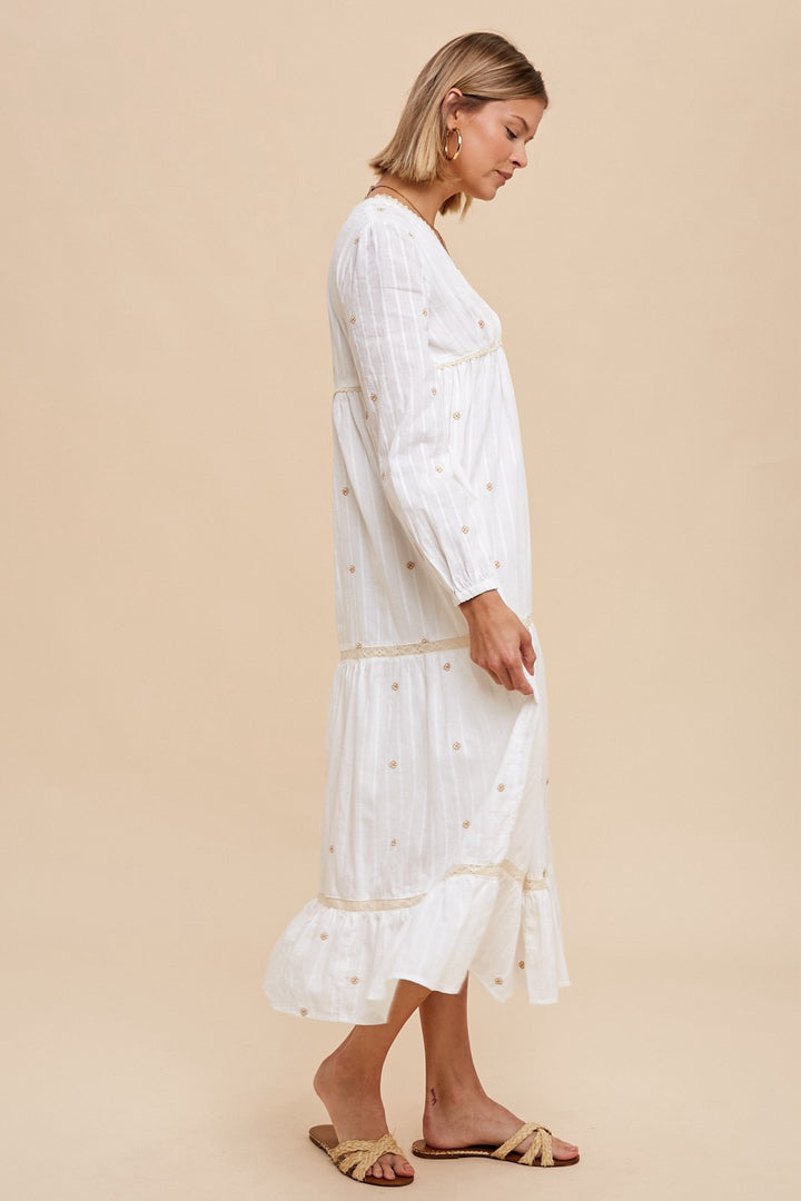 Vintage Charm Cotton Dress