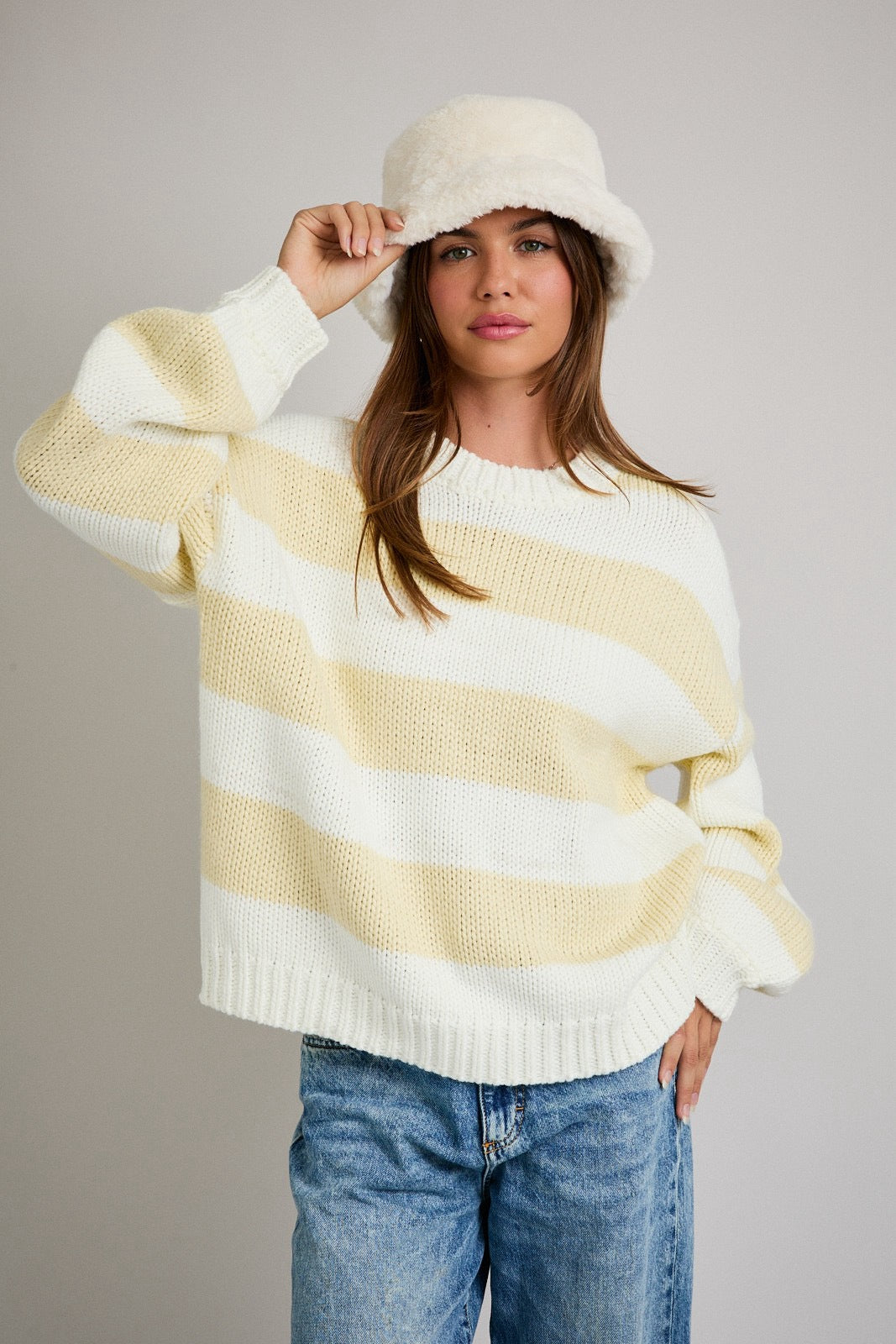 Sweet Like Honey Striped Sweater