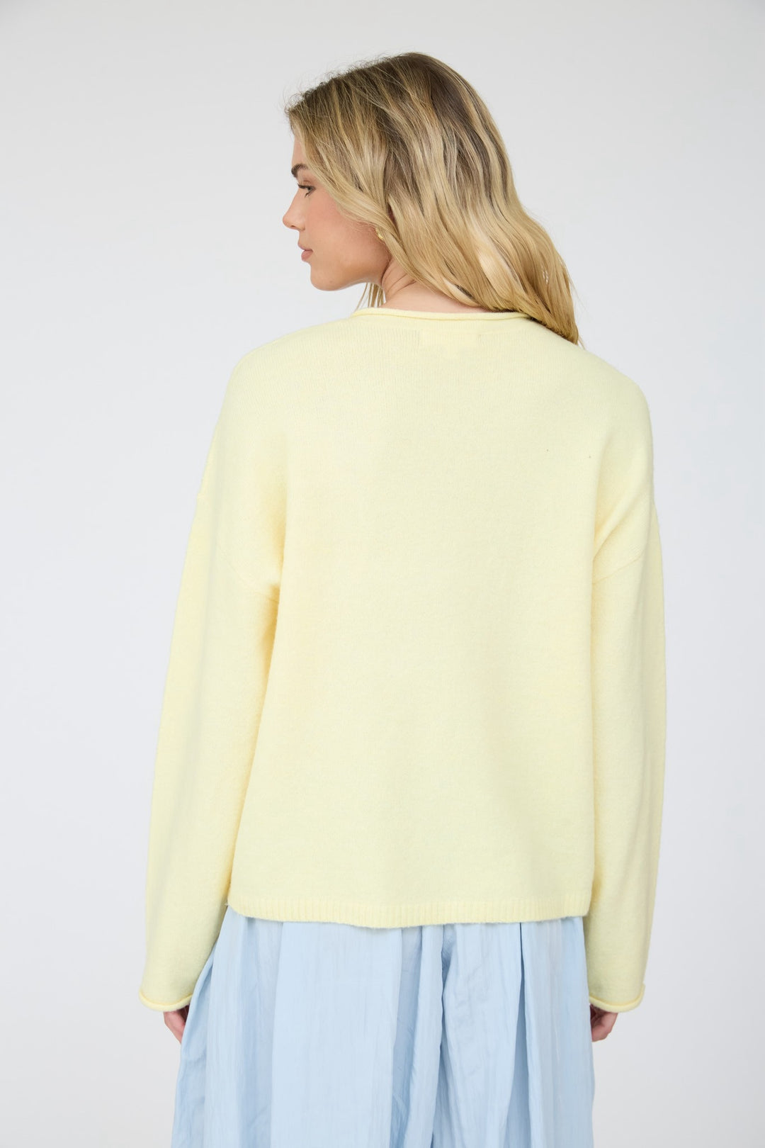 Butter Yellow Oversized Sweater