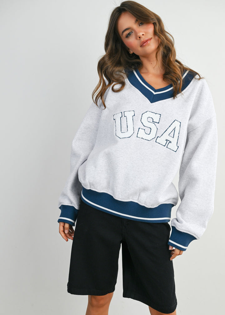 USA Sporty Longsleeve Top
